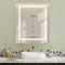 51 cm Armoire de Salle de Bain avec Miroir Éclairage LED et Étagères Réglables Blanc - FR.SIKAIC