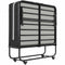 Lit Pliant 1 Personne 90x200 cm Lit Pliable Adulte avec Matelas en Mousse de 10 cm Noir - FR.SIKAIC