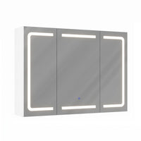 FR.SIKAIC Armoires de Toilette Blanc / Moderne / Bois d'ingénierie 16 x 80 x 60 cm,Meuble de salle de bain avec miroir – Blanc
