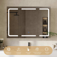 FR.SIKAIC Armoires de Toilette Blanc / Moderne / Bois d'ingénierie 16 x 80 x 60 cm,Meuble de salle de bain avec miroir – Blanc