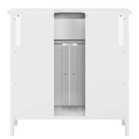 FR.SIKAIC Armoires de Salle de Bain Blanc / Moderne Armoire sous Lavabo Salle de Bain avec Tiroir et Pieds, Compartiment à 2 Portes , 60 x 30 x 60 cm, Blanc