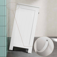 FR.SIKAIC Armoires de Salle de Bain Blanc / Moderne Armoire sous Lavabo Salle de Bain avec Tiroir et Pieds, Compartiment à 2 Portes , 60 x 30 x 60 cm, Blanc