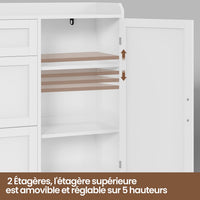 FR.SIKAIC Meuble à chaussures étroit 30 x 100 x 104 cm – pour 15 paires