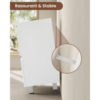 Meuble sous Lavabo Salle de Bain avec 2 Grands Tiroirs Pieds 80x30x56 cm Blanc - FR.SIKAIC